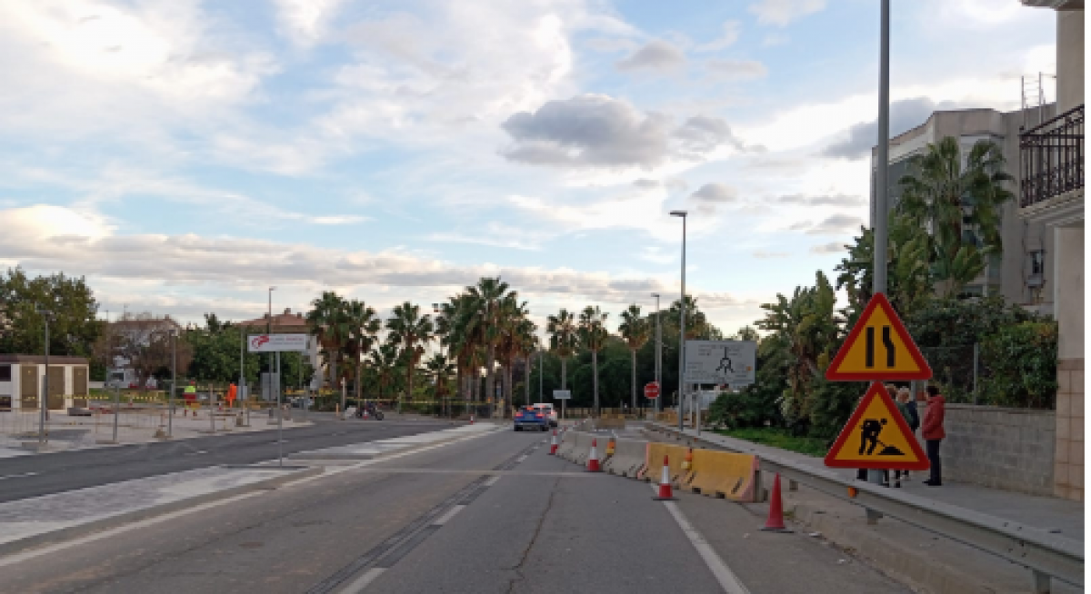 S’obre al trànsit de vehicles l’entrada pel nou Passeig de la Tramuntana de Sitges